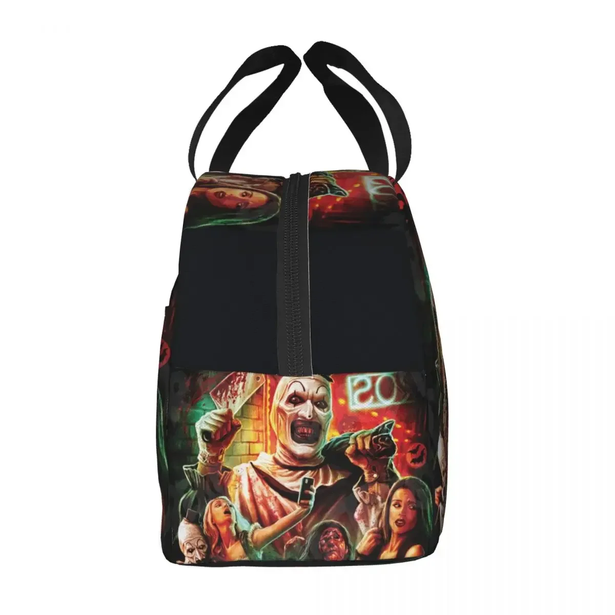 Sac à lunch de film d'horreur Terrifier pour femmes et enfants, glacière, chaud, isolé, boîte à lunch d'Halloween, école, enfants, nourriture, pique-nique, fourre-tout