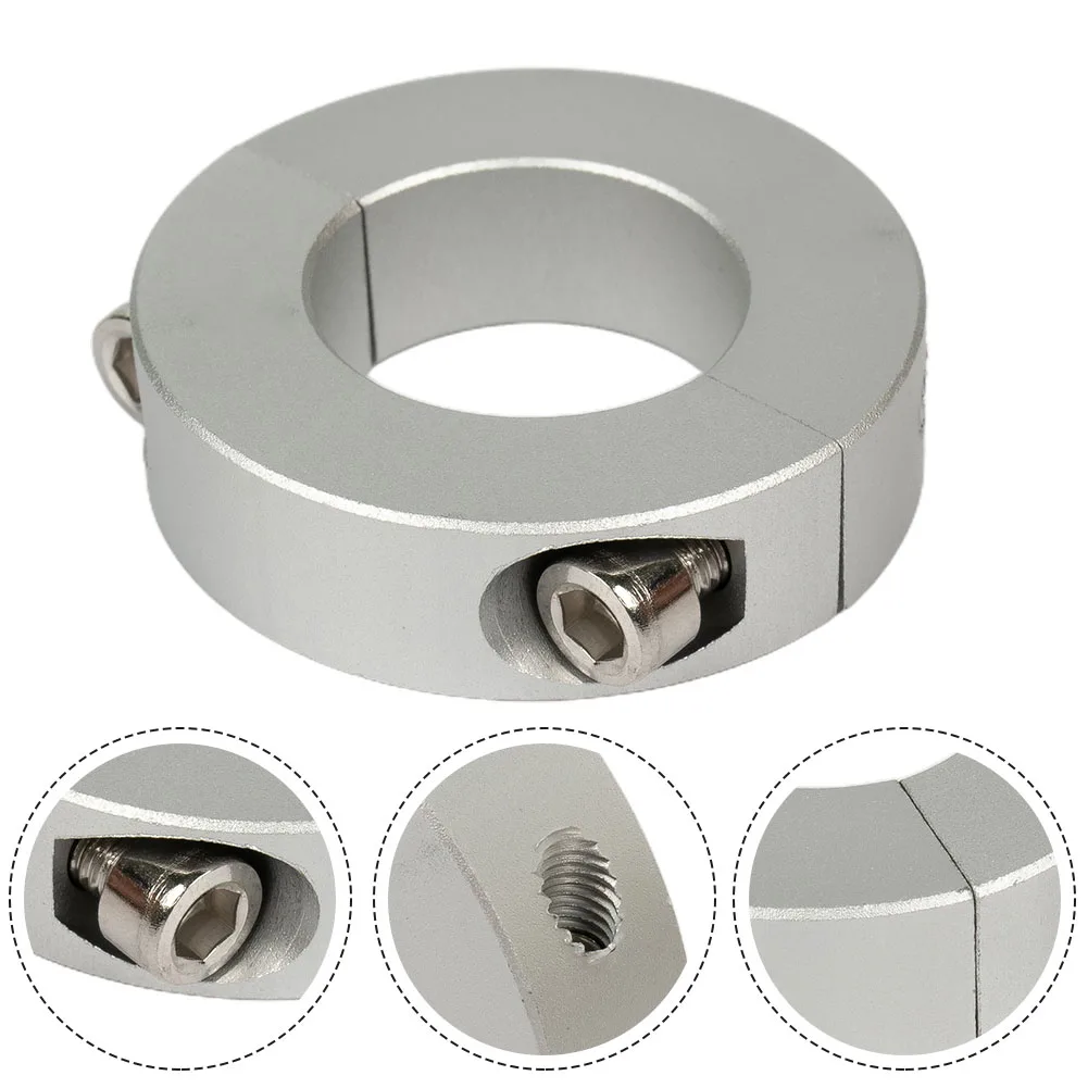 Clamp Collar Double Split 25mm Inside Diameter Shaft Collar Clamp  Aluminum Alloy Clamp Bearing Backstop Ring