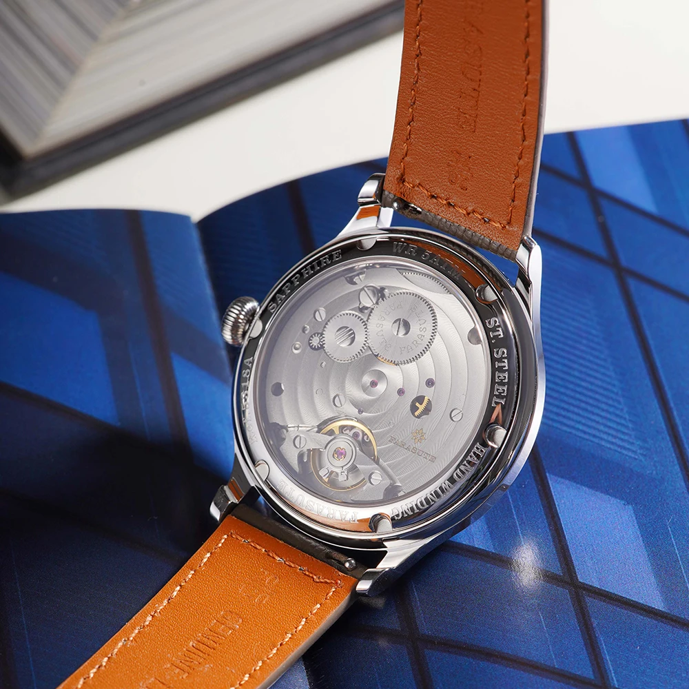 FARASUTE Luxury 40mm Sapphire Glass Manual Mechanical Men Watch New 80 Hours Power Reserve Wristwatch Male Montres Pour Hommes