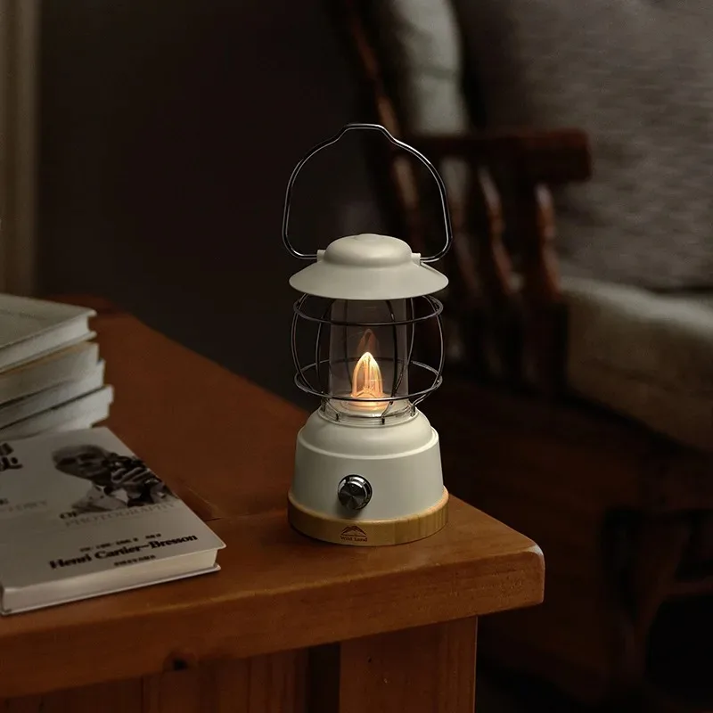 Yongwu Dimming Light แคมป์ปิ้งกลางแจ้งบรรยากาศเต็นท์ Camp Retro Casual แบบพกพาโคมไฟม้า
