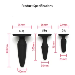 S/M/L Spina In Silicone Anal Butt Plug Principiante Stimolazione Anale Trainer Uomini Donne Trrainer Anale Giocattoli Del Sesso Per Adulti Per Le Coppie SM