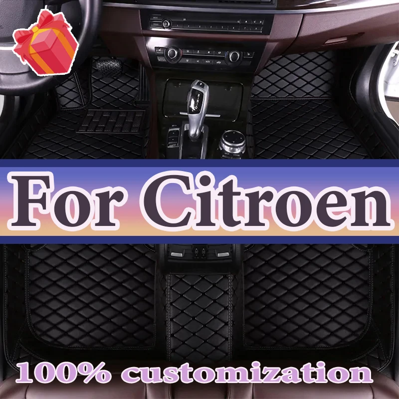 Car Floor Mats For Citroen C4 DS7 C1 C2 C4 Coupé C5 Cross C4 Cactus DS 3 C1 Xsara C5 X7 Car Accessories