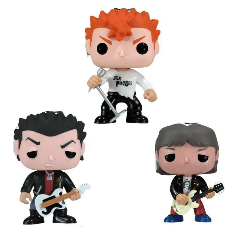 Sex pistols Steve Jones #32 Johnny rotten #20 sid vicious #21 Vinyl Dolls Figure Model Toy