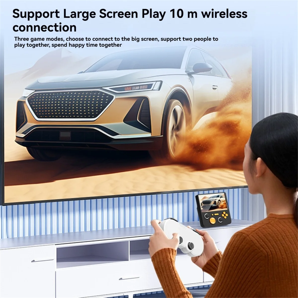 Consola de videojuegos portátil E5Plus, consola de juegos Retro HD de 5 pulgadas, 6000mAh, 128G, consola de juegos portátil de vídeo A Rich