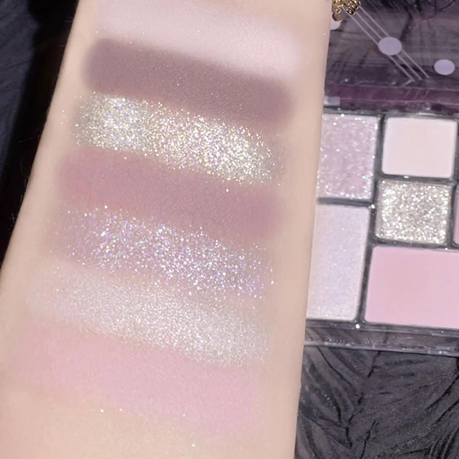 Jiugongge-Matte Glitter Sombra Maquiagem Paleta, alta Eye Pigment Shades, impermeável pigmentada pálida, H8S8