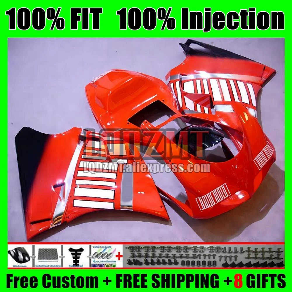 Injection For DUCATI 748 853 916 996 998 S R 94 95 96 97 98 Red black 99 00 01 02 126No.17 916S 996S 998S 1994 2002 Fairings