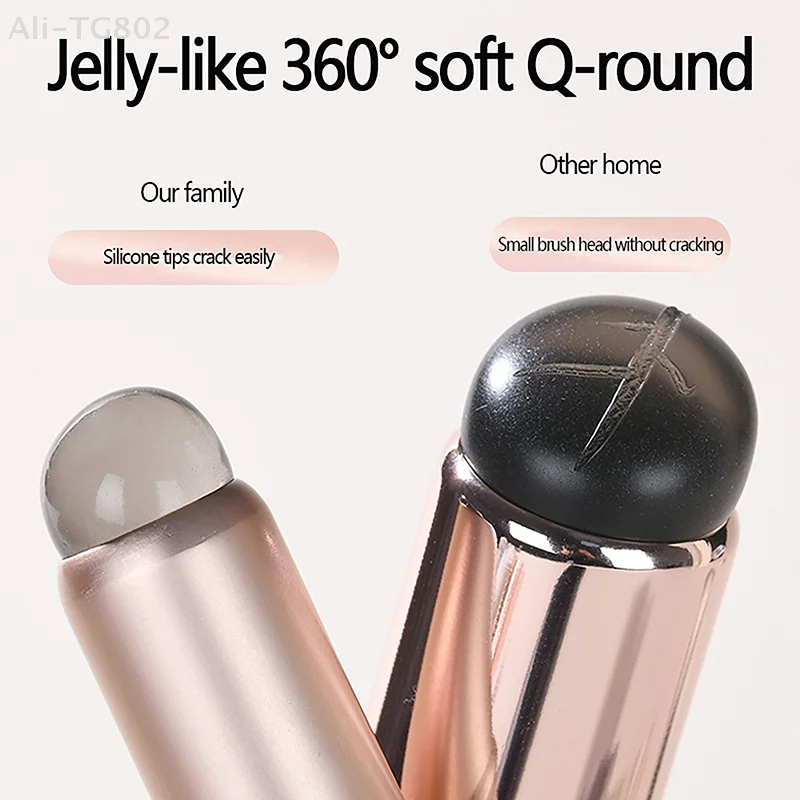 1PCS Silicone Lip Brush round Head Concealer Lip Brush Finger Pulp Lipstick Cover Makeup Tool for Makeup Application