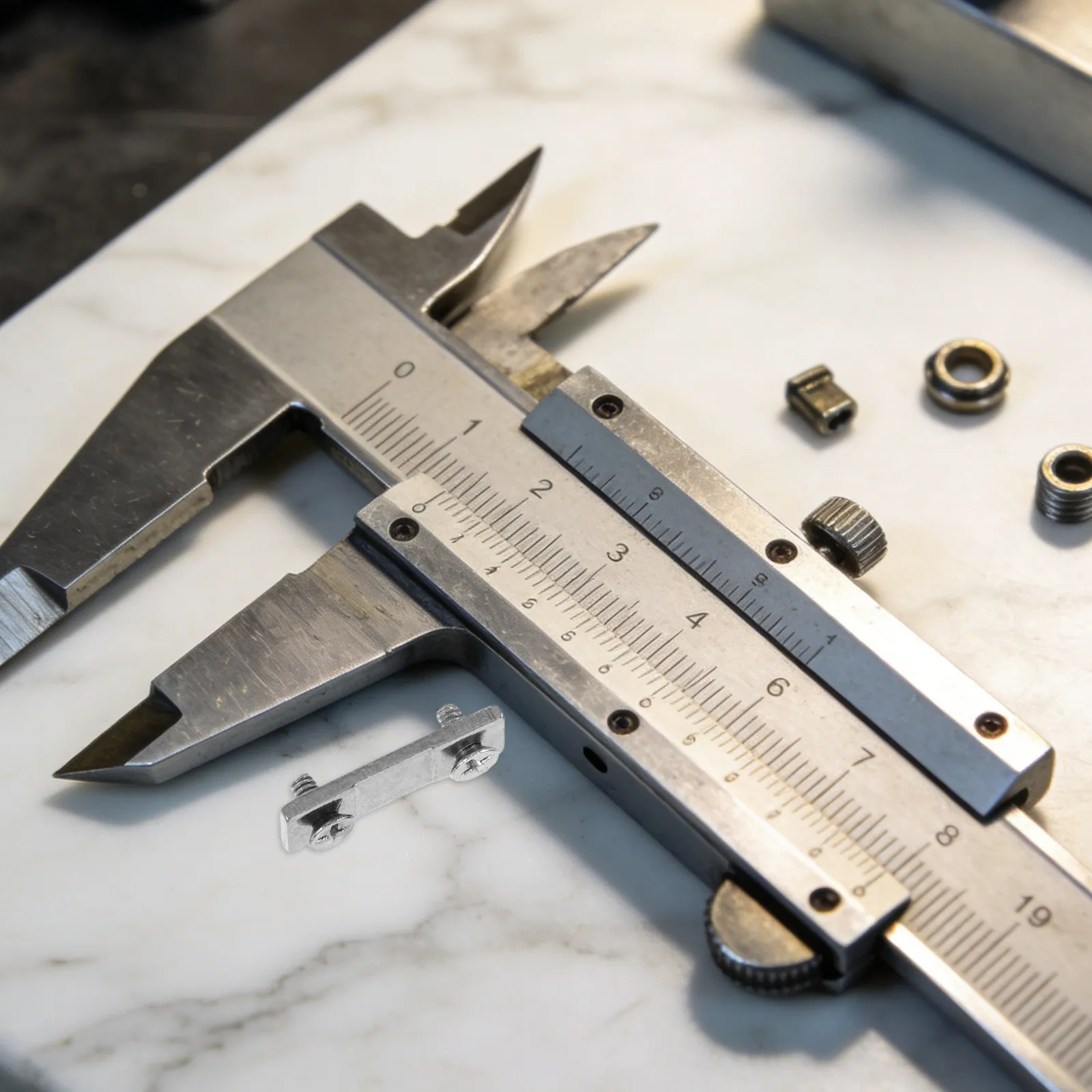 10Sets Vernier Caliper End Stop Plate Single Pressure Clamp Tail Limit Plate 9Mm Hole Spacing Metal Plastic Precision Measuring