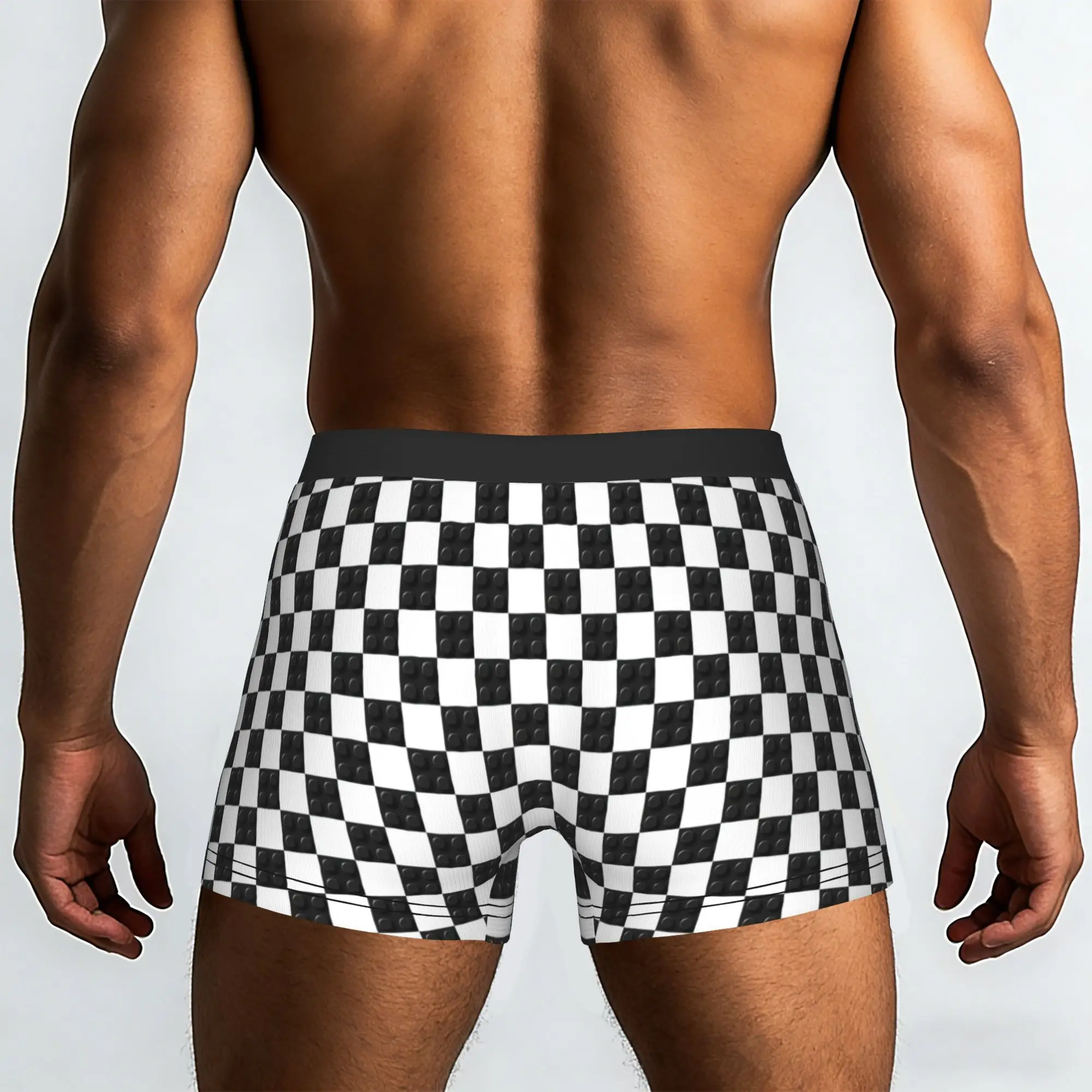 Customized Plastic Building Blocks Boxer Shorts For Homme 3D Print  Underwear Panties Briefs Breathable Underpants