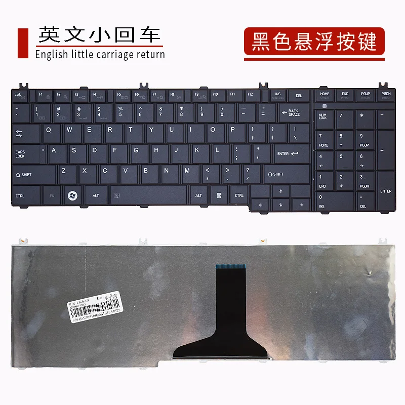 Suitable for Toshiba C650 C650D C655 L650D L655 L670 L750 L750D Notebook Keyboard