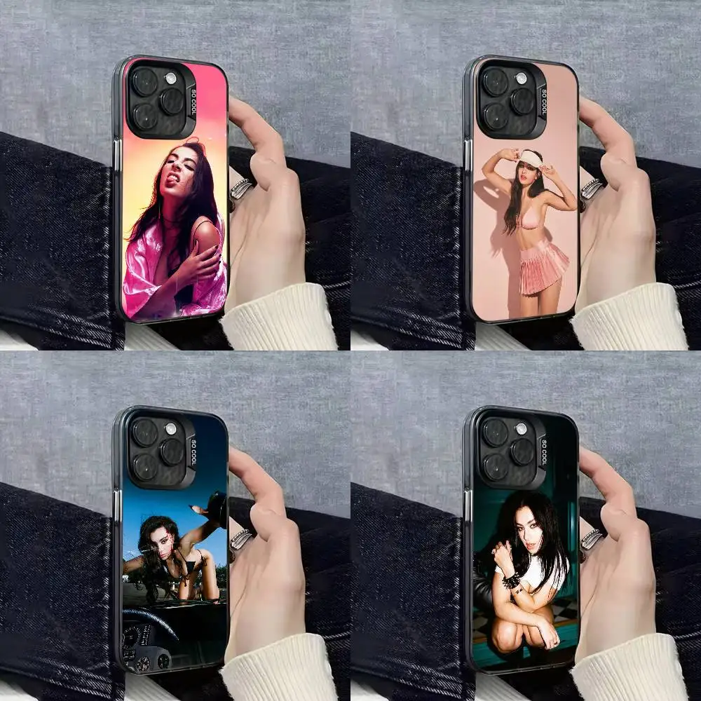 

C-Charli C-Crash XCX Phone Case For iPhone 17,16,15,14,13,12,11,Pro,Max,Plus,E,SE4,Air,Mini Black IMD Cover