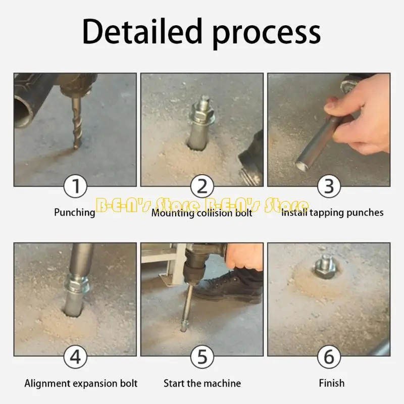 Y1AD Expansion Bolt Strikes Tool Electric Hammer Head Round/Square Installation