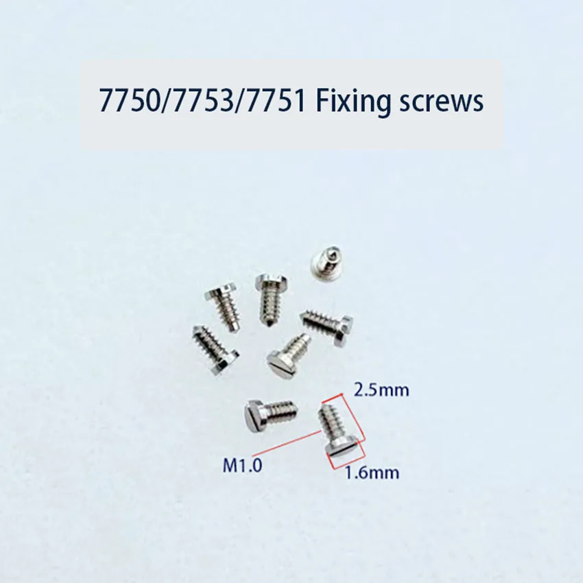 Watch Parts 7750 Movement Fixed Screws 7751, 7753 Movement Fixed Screws Universal Screw