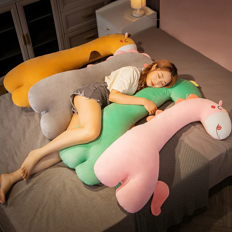 

Kawaii Soft Long Giraffe Unicorn Crocodile Dinosaur Plushies Toy Stuffed Plush Toys Nap Pillow Home Comfort Cushion Girl Gift