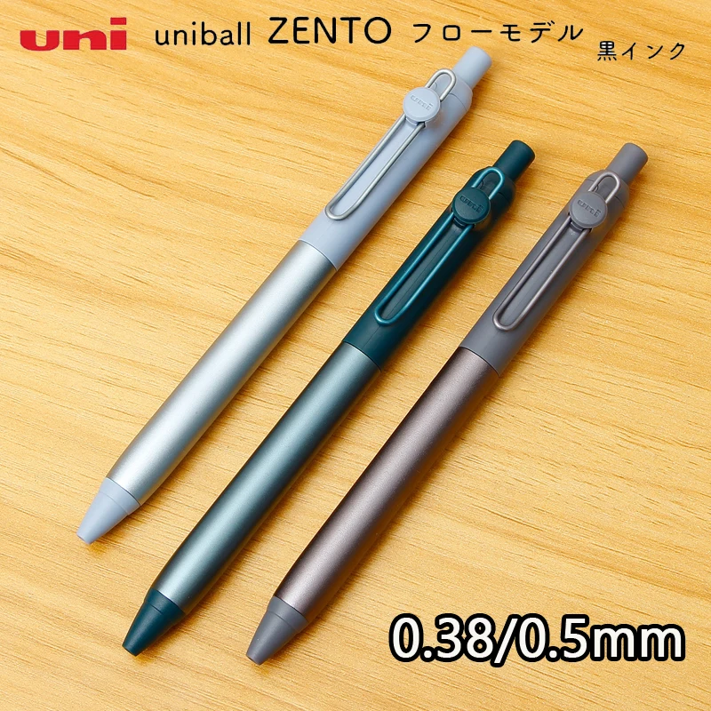 Uni-ball ZENTO Flow Metal Grip Gel Pen,Low Center Gravity&Smudge-Proof Technology With Original UBR-Z Refill For Signing,Writing