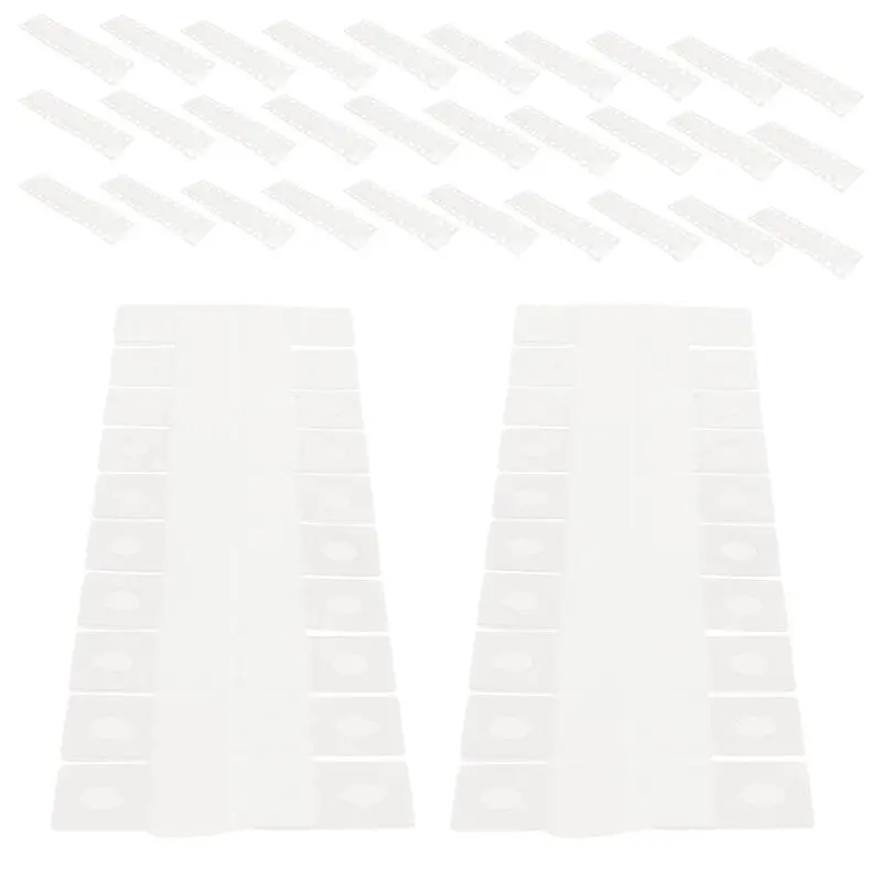 AT63-1000 PCS Self Adhesive Hanging Tabs, 1X1-1/2 Inch Round Hole Hanger Hang Tag Hooks For Retail Store Supplies Display