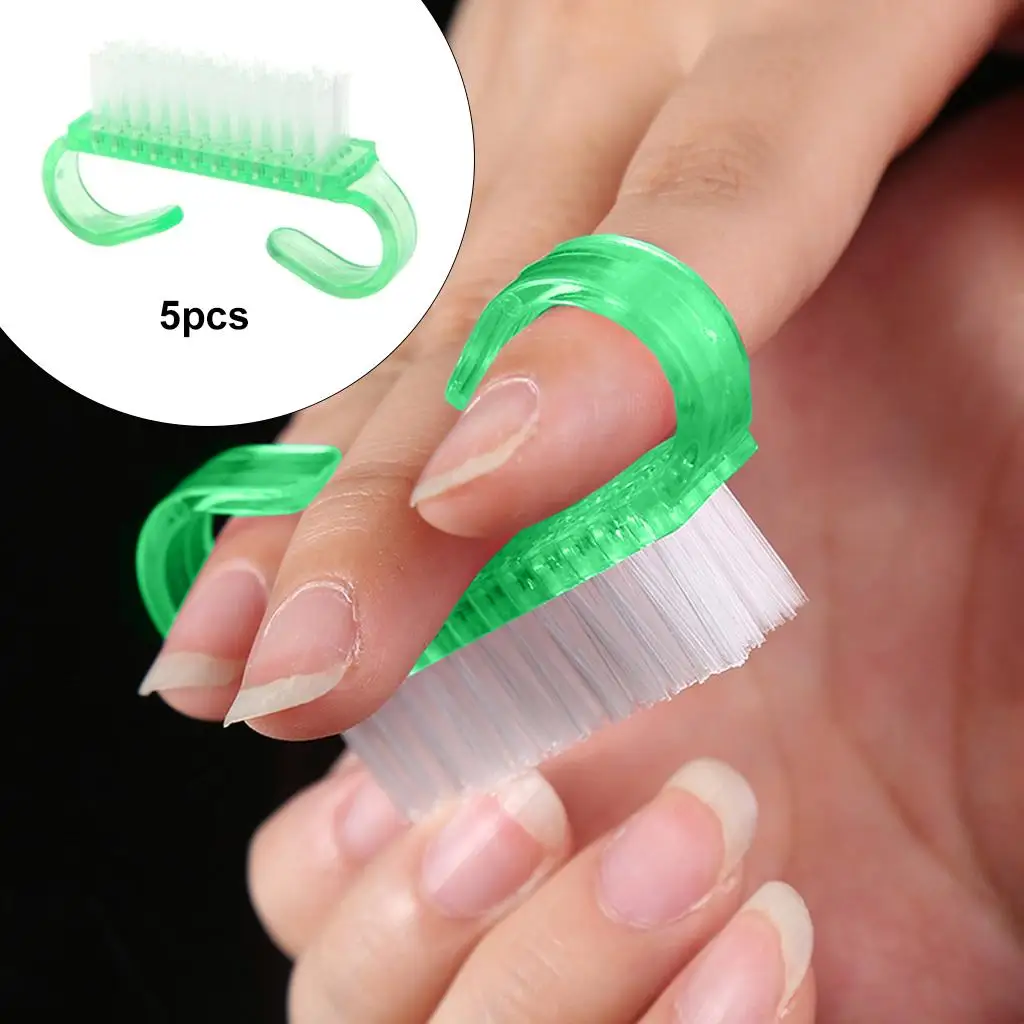 5 pezzi/set spazzola per unghie piedi per mani strumento per manicure per unghie a mano