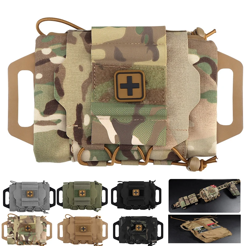 Outdoor First-aid Kit Bag For Sport Hiking Hunting Emergency Bag Camping Medical Kit Two Piece System Medical First Aid Pouch