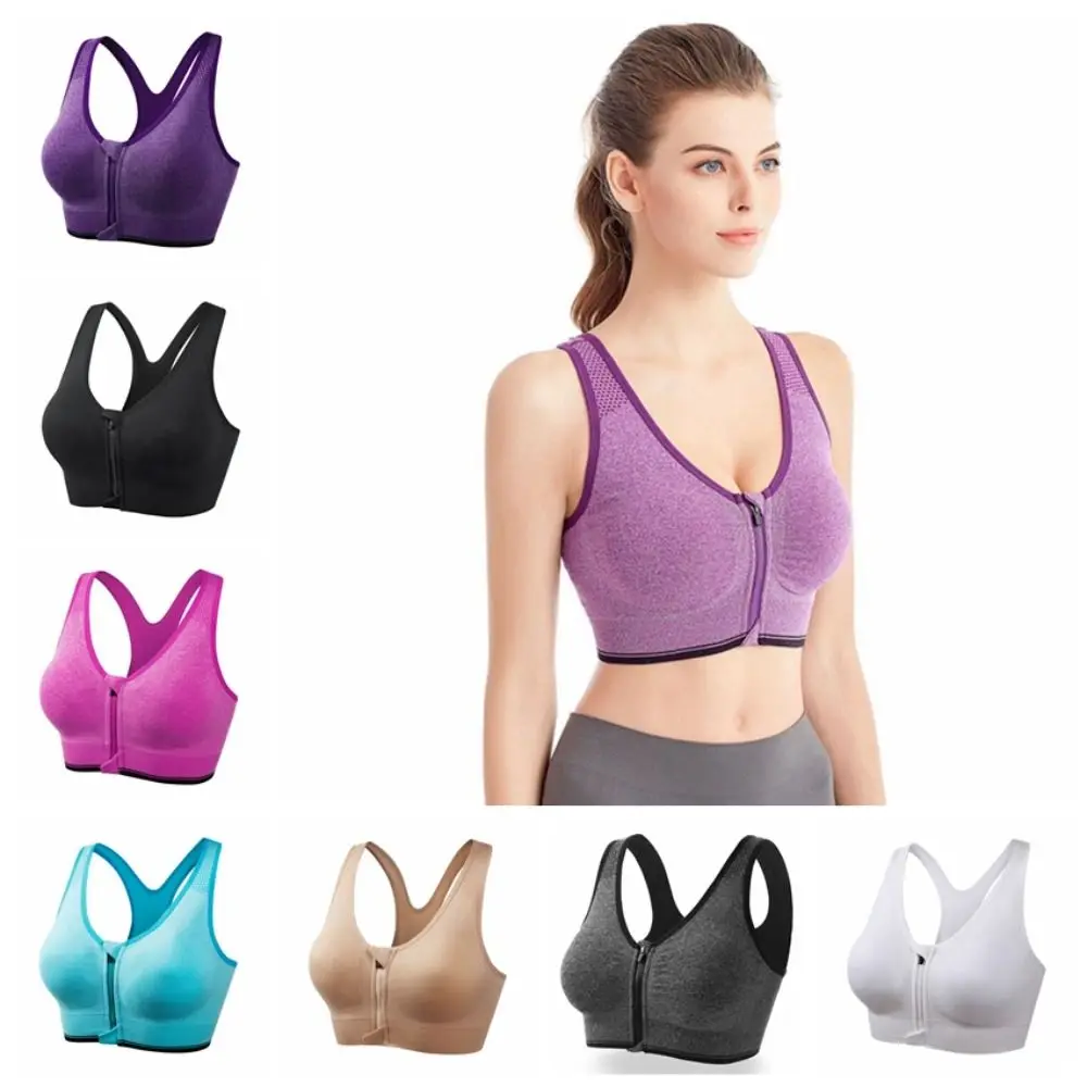 

Non-steel Ring Sports Bra Top Quick-drying High Shockproof Women Active Bra Comfortable Breathable Yoga Top Vest Push Up