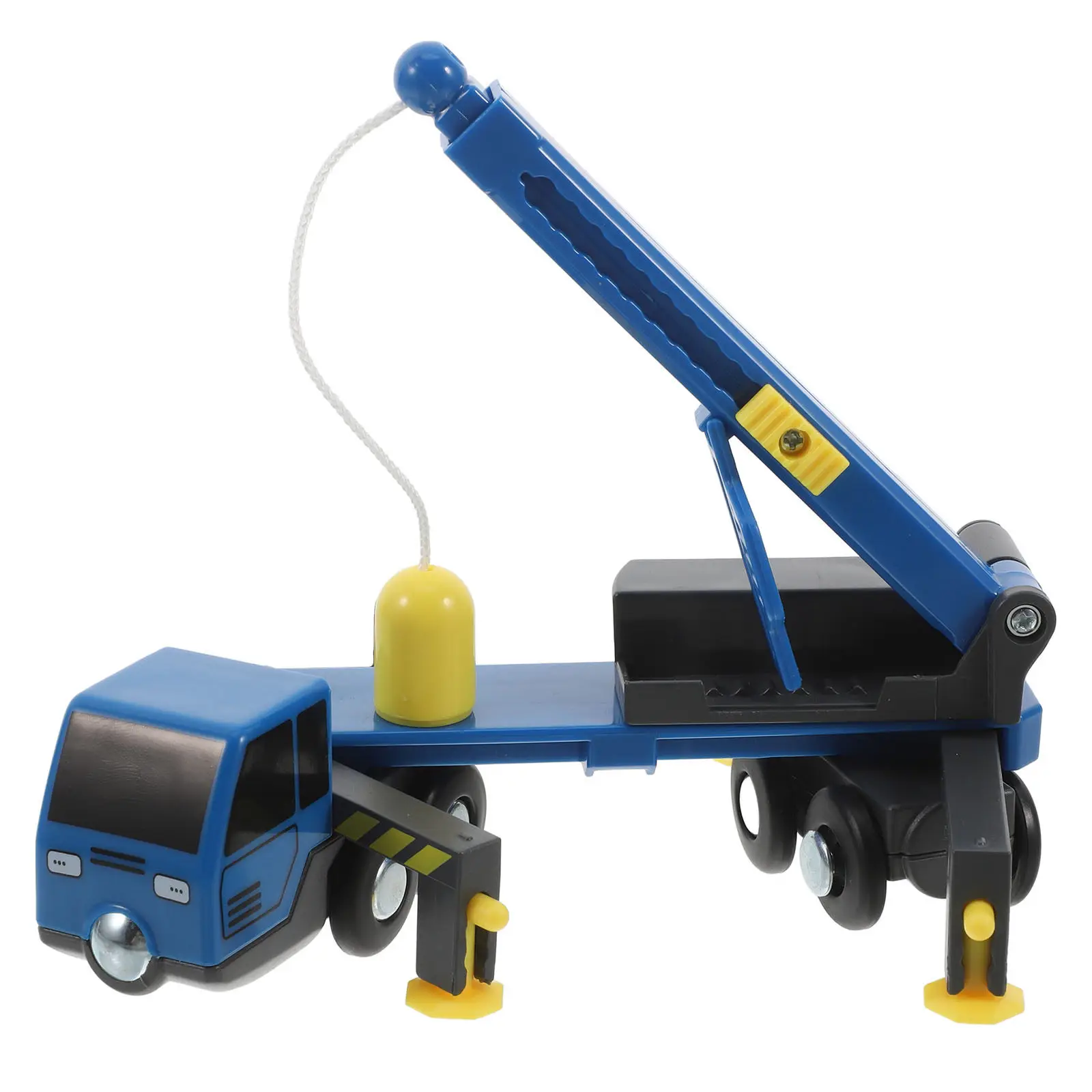 

Plastic Crane Truck Simulation Engineering Vehicle with 360 Swivel Base Telescopic Extendable Jib Hooks Tiltable Cab and Compact