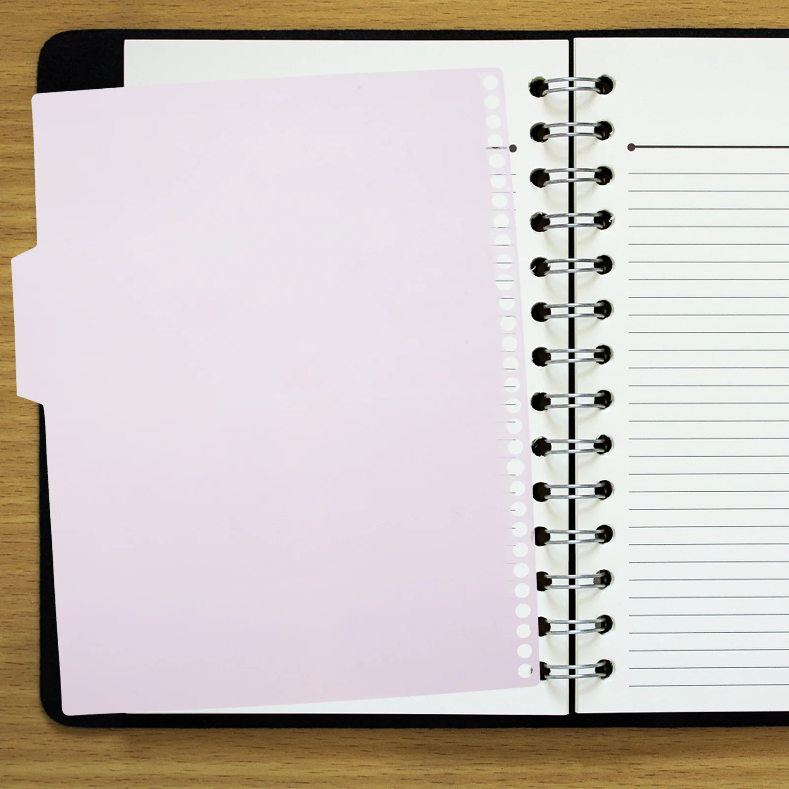 6 conjuntos de separadores de índice, divisores de fichário de plástico para notebook a4, folhas soltas, bloco de notas, organização, divisores de fichário