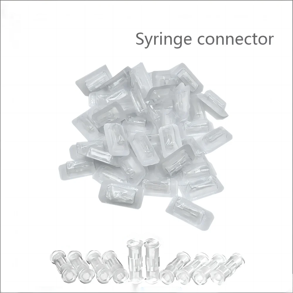 Syringe Coupler Connector Transparent Female to Female Luer Lock Sterile Individual Packaging