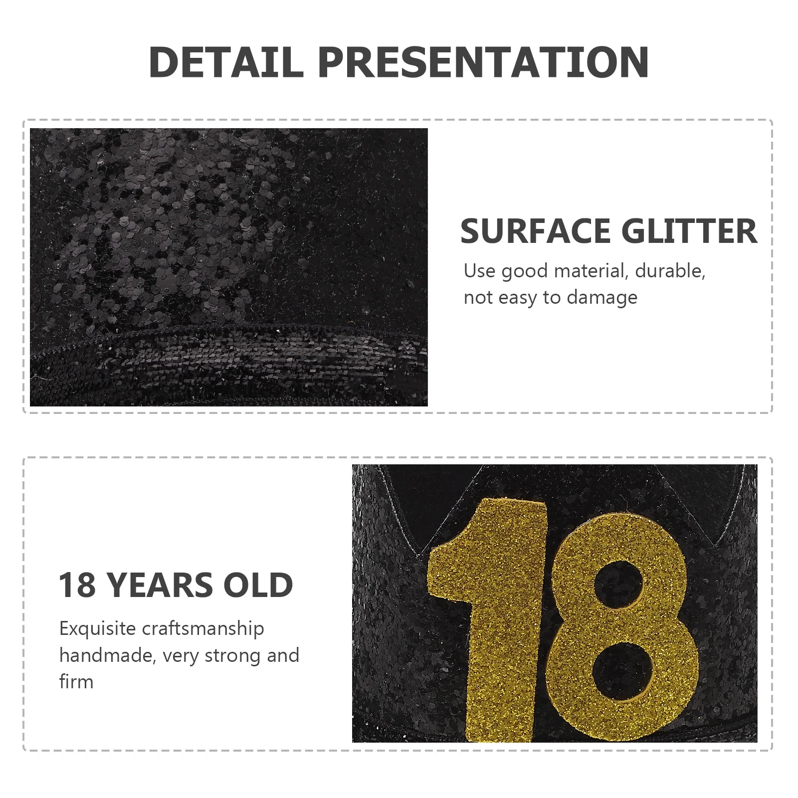 

1Pcs Birthday Party Hat Crown Handmade Durable Lightweight Easy Storage for Birthday Celebration Party Accessories