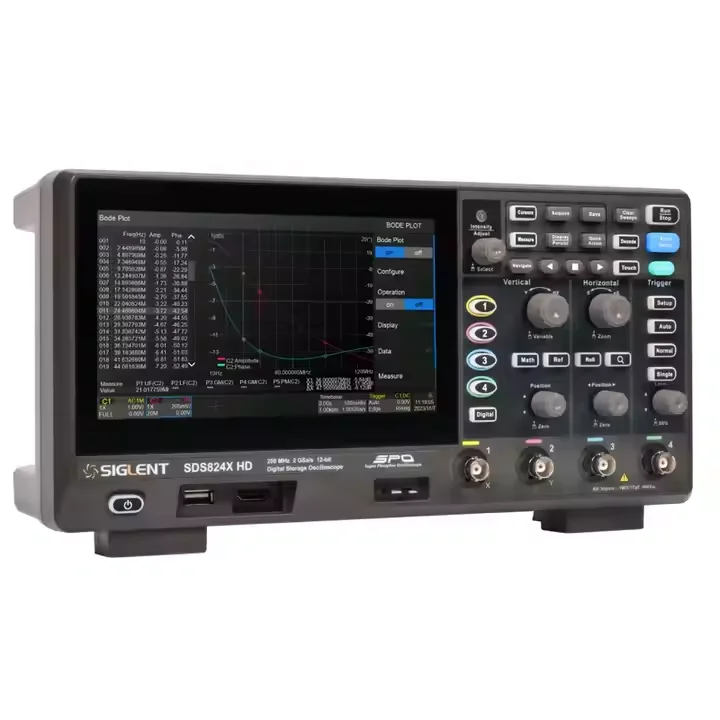 Portable Digital Siglent Technologies SDS804X HD 12-bit Digital oscilloscopes 4CH Digital Multimeter Oscilloscope