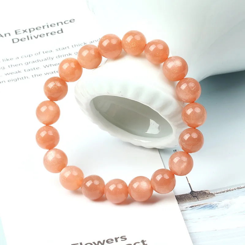 AA Quality Natural Sunstone Beads Bracelets For Women 8mm Size Really Color Not Glass