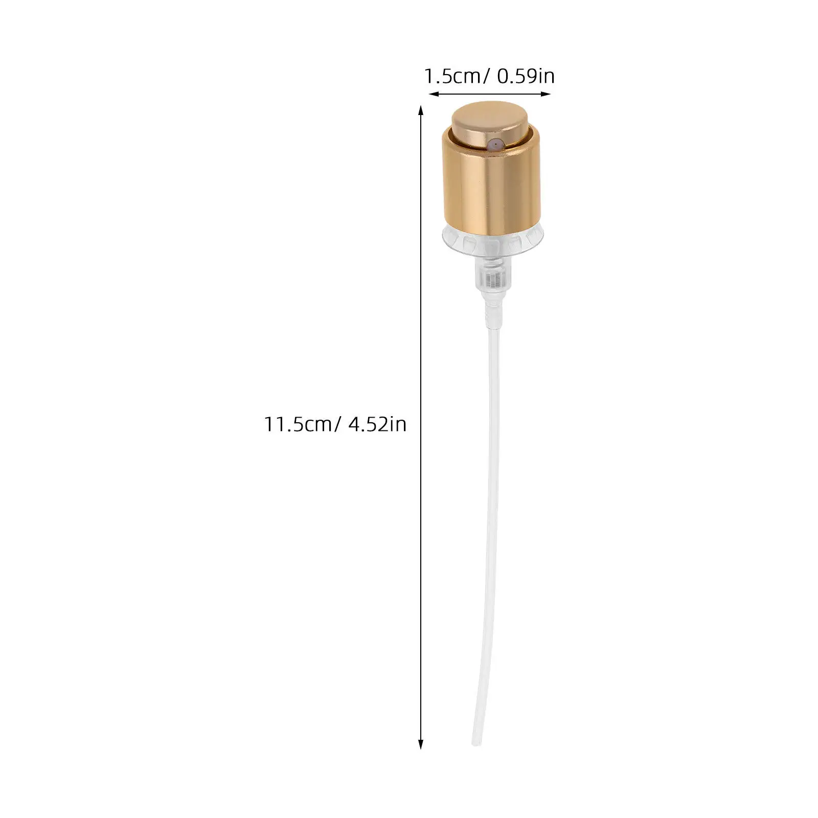 12Pcs Perfume Replacement Spray Pump Nozzle Gold Edge Plastic Spray Top Compatible with Perfume Bottle Fine Mist Refill Sprayer