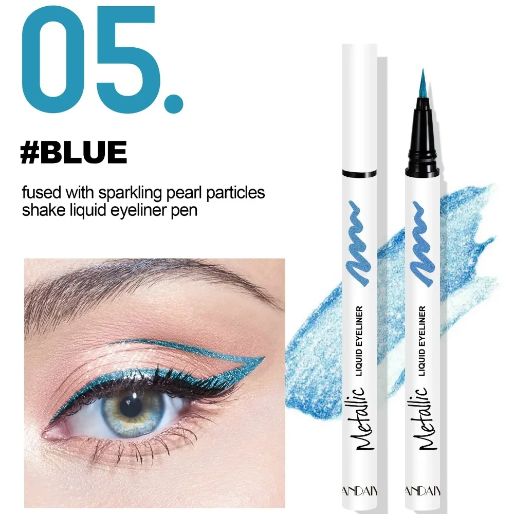 

Shiny Liquid Eyeliner Waterproof Long Lasting Eye Liner Pencil Eyeliner Liquid Pen Cosmetic Tools Quick Drying Not Bloom Natural