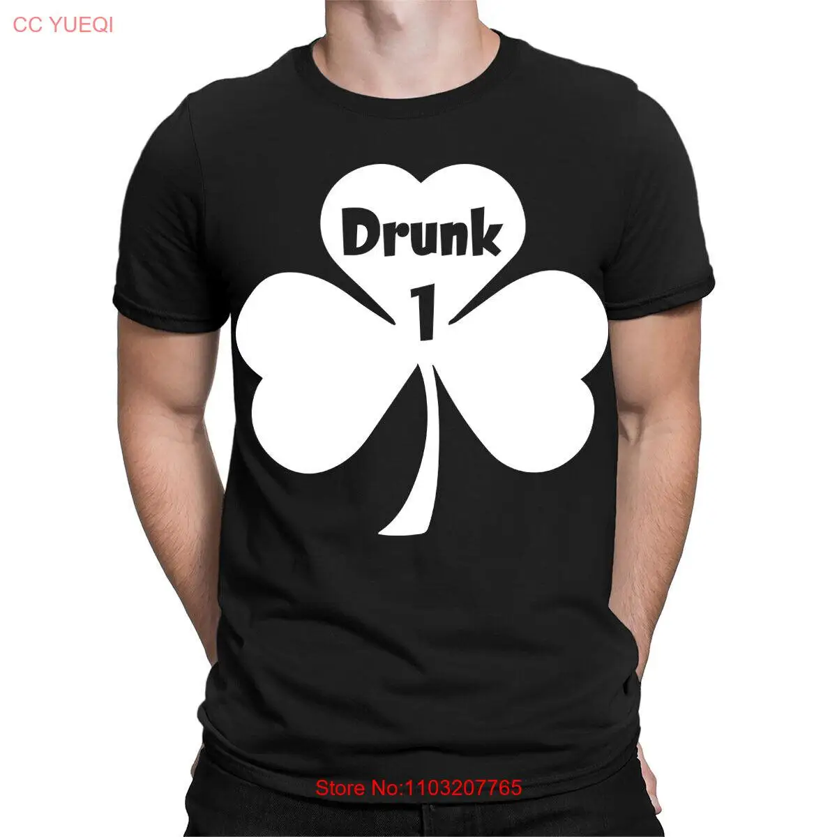 День Святого Патрика Paddys Funny Drunk 1, новинка, мужские футболки, топ # ТА-56