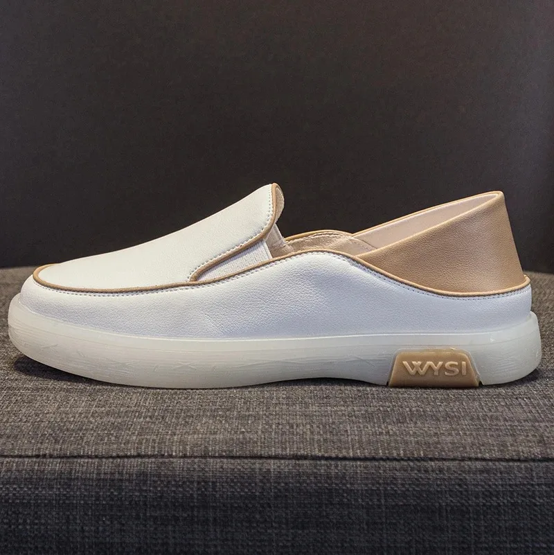 Damen-Loafer aus echtem Leder, lässige Slip-On-Flats, bequeme, weiche Mokassins, Frühlings- und Herbstmode, Damen-Fahrschuhe