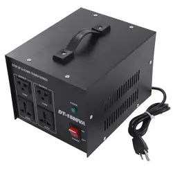 DT-1500VA Heavy Duty Step Up Voltage Converter Power Transformer 110V/220V 220V/110V - 1500W