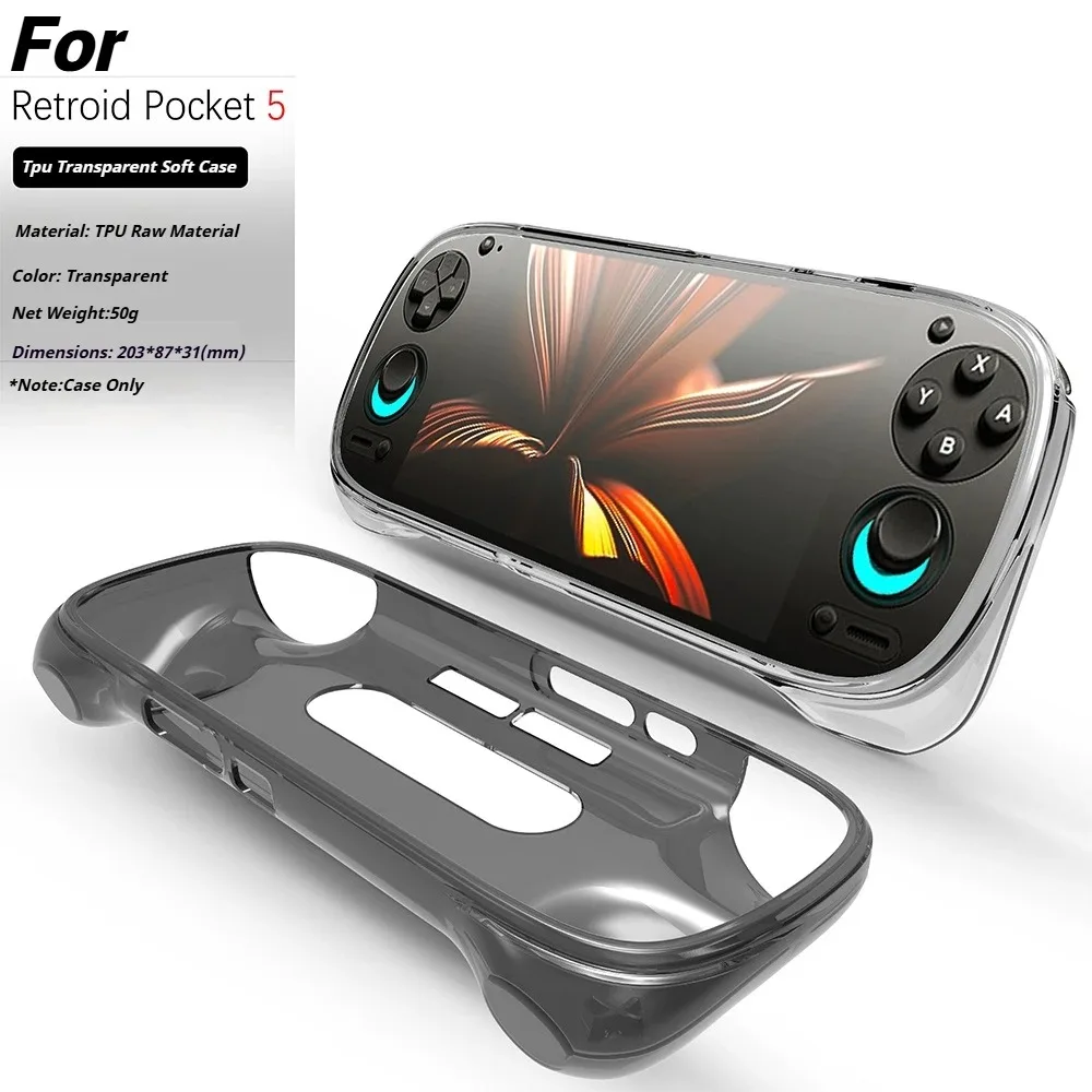 For Retroid Pocket 5 TPU Transparent Protective Case Perfect Fit Scratch Resistant Drop Resistant and Waterproof Case