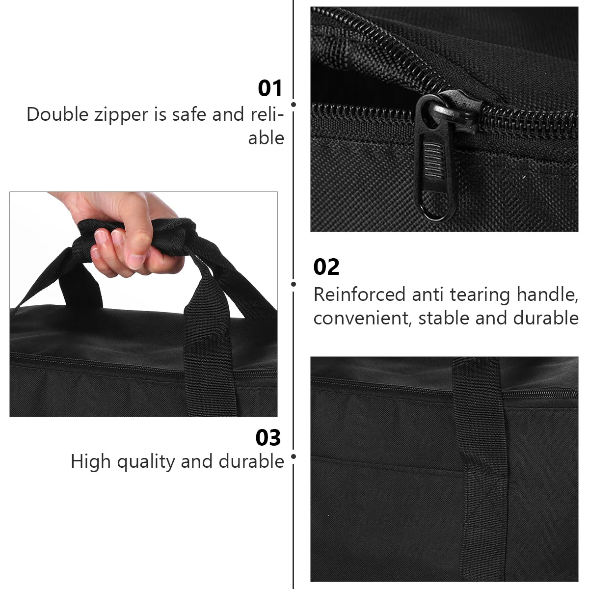 

Food Delivery Insulation Thermal Bag 12L Portable Lunch Cooler Bag Waterproof Oxford Cloth Durable Wear Resistant