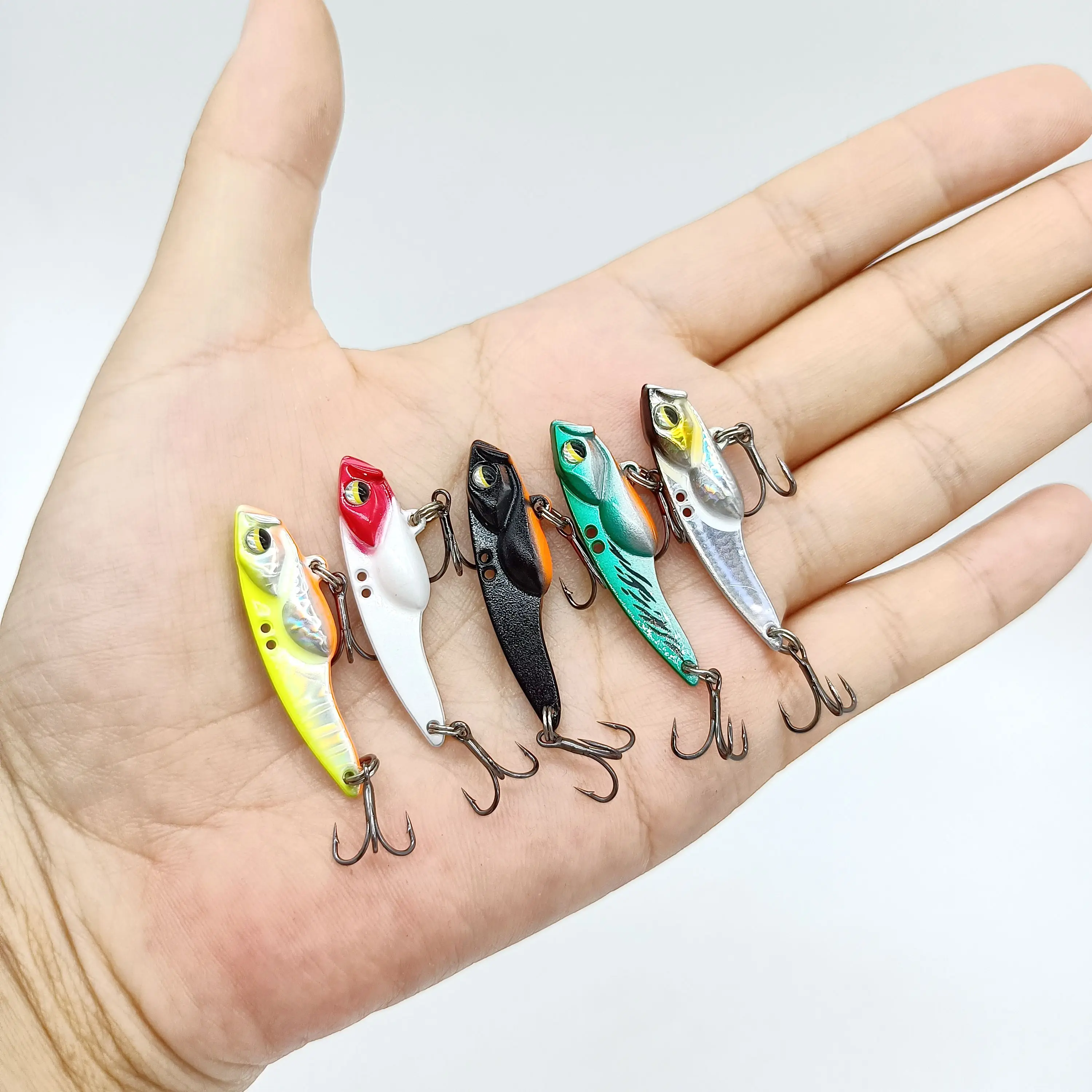 DUODUOYU Señuelo Metal VIB Jig 3,5-8g – Cucharilla con Anzuelos - imagen 4