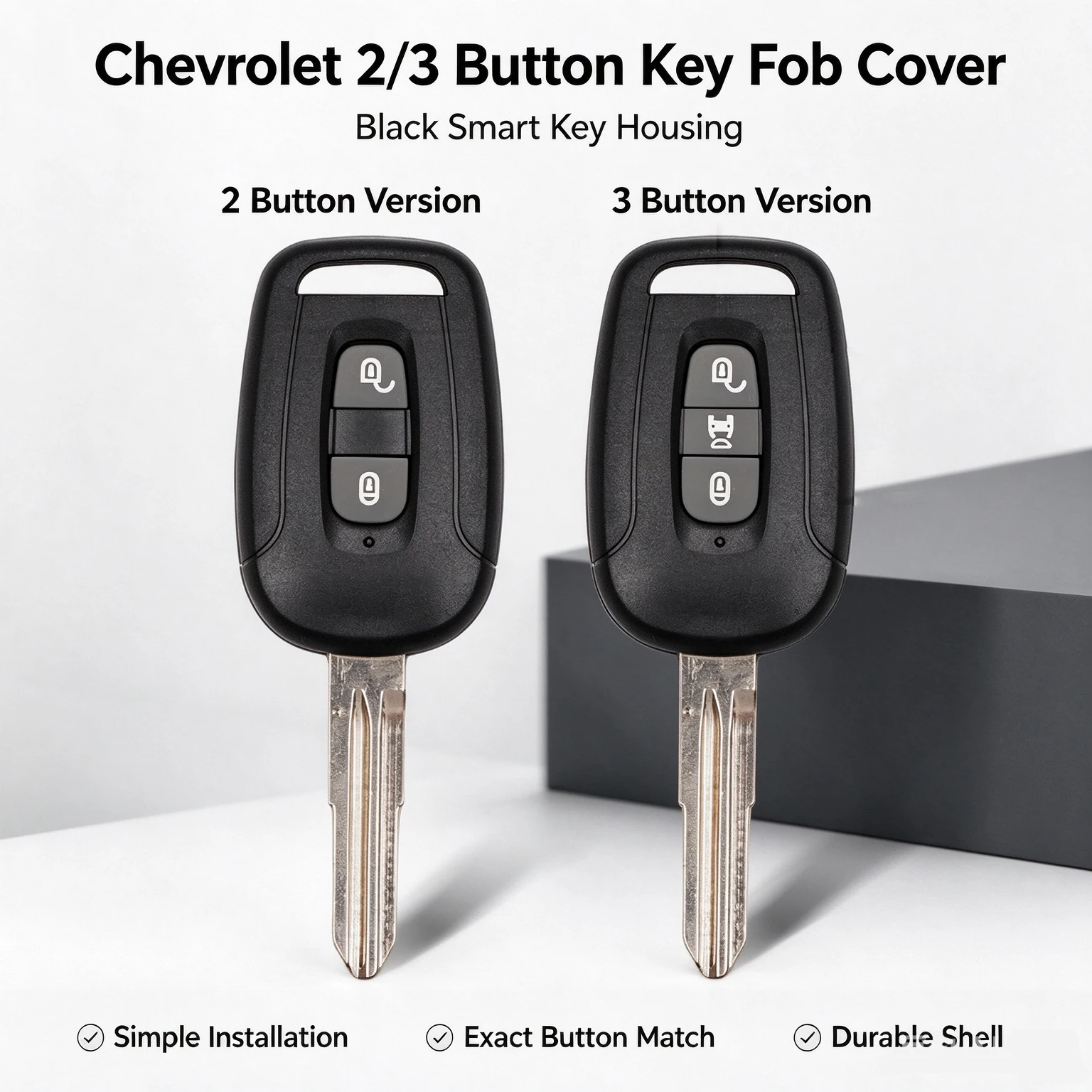 Chevrolet Key 2/3 Button Smart Key Shell For Silverado Beat Groove Volt Lacetti Trax Niva Avalanche Orlando kalos Tracker Epica
