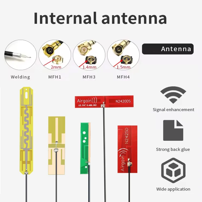 10PCS 2.4G 5G 5.8G WIFI built in PCB board Aerial Omni Wifi Internal antenna IPEX interface dual band omni FPC IPEX/U.FL