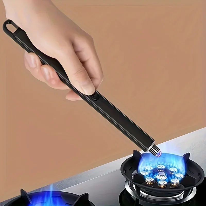 Portable USB electronic lighter, wrist point pistol, outdoor gas stove, barbecue cooking, kitchen double arch lighter, candle