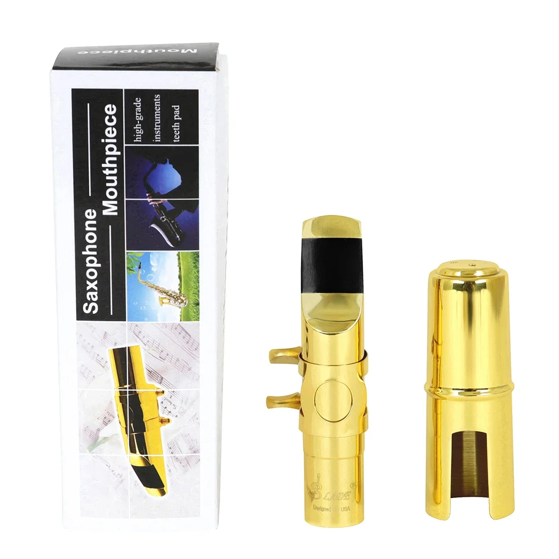 SLADE ألتو/سوبرانو/تينور Headjoint النحاس سوبرانو الساكسفون المعبرة واقية Headjoint آلات النفخ الخشبية أجزاء الساكسفون #2