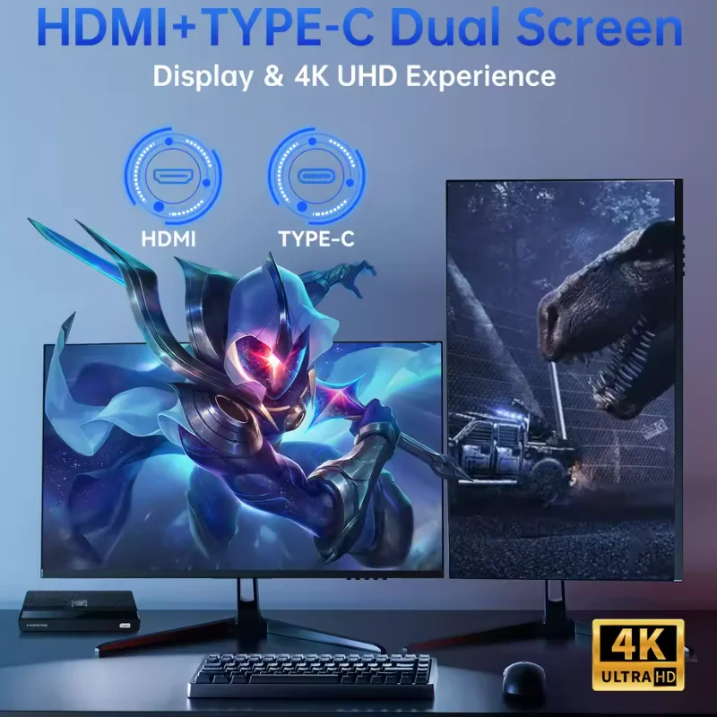 MOREFINE M6 Mini PC 12th Gen Intel N100/N200 Windows 11 Pro LPDDR5 16GB 2933MHz NVMe SSD WIFI6 BT5.2 Dual 4K Mini PDA