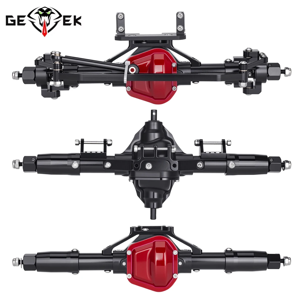 Aluminum Front Middle Rear Straight Axle CVD Drive Shaft for 1/10 RC Crawler Axial SCX10 RC4WD D90 Upgrade Parts