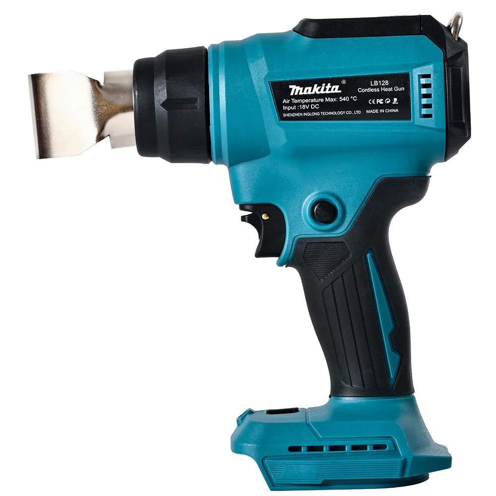 Imagem -03 - Makita-pistola de Calor com Display Led Shrink Wrapping Tool Secador de ar Quente Solda Ventilador Térmico Novo 18v