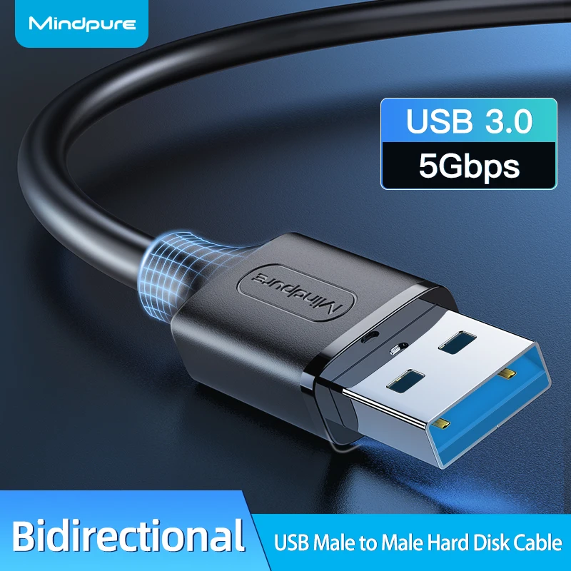 

Mindpure USB to USB Extension Cable USB 3.0 Type A Male to Male Extender for Hard Disk Radiator Webcam TV USB3.0 Cable Extension