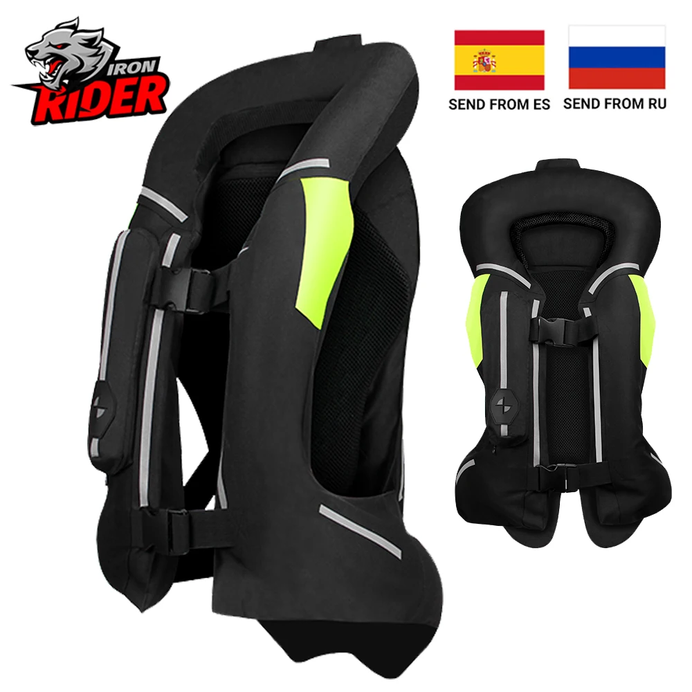 

Motorcycle Air-bag Vest Jacket Motocross Protective Airbag Racing Jacket Safety Vest Jaqueta Moto Reflective Chaqueta Moto