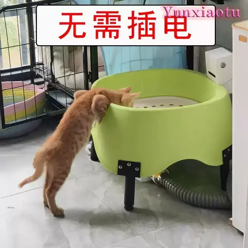 Fully Automatic Flushing Cat Litter Box, Smart Electric Cat Toilet Infrared Sensor Auto Flush Pet Cat Litter Toilet