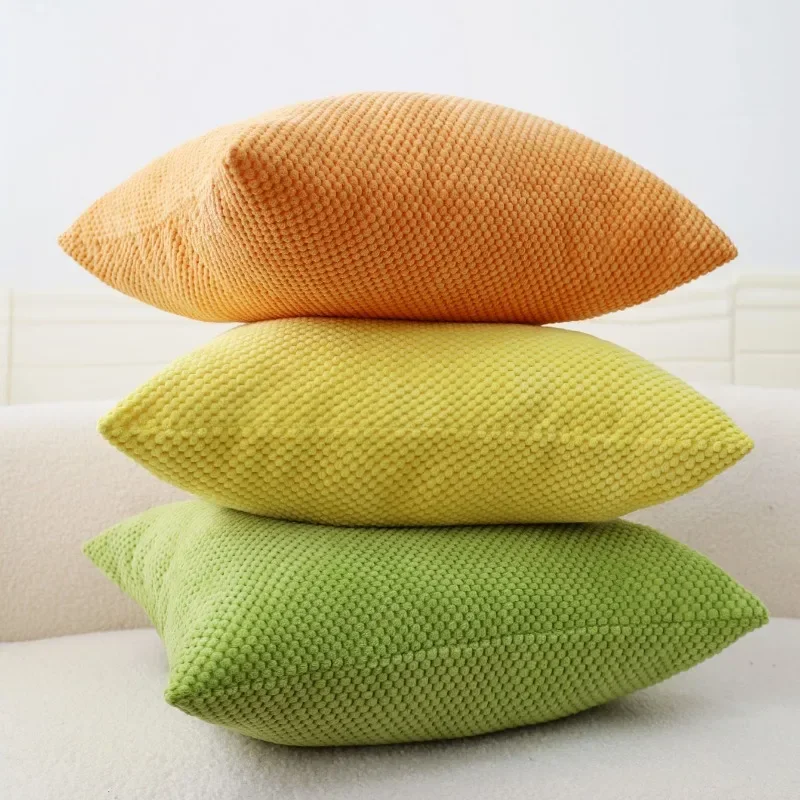 

Polyester Cotton Plain Polka Dot 45x45 Square Pillow Cover Modern Style Fashion Home Sofa Office Decoration Cushion Cover