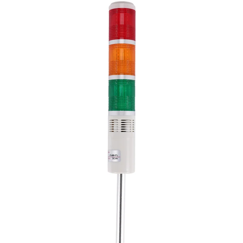 ABJI-AC/DC 24V أحمر أخضر أصفر LED مصباح إشارة البرج الصناعي