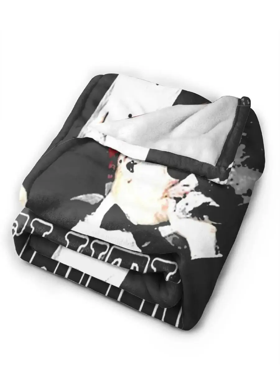 피트불 미스터 월드와이드 플란넬 담요 부드럽고 아늑한 소파 의자 여행용 침대 커버 비행기 소파 커버